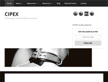 Tablet Screenshot of cipex.org